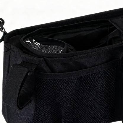 Double Stroller Organizer - Spacious Water Proof Organization with 3 Compartments | Baby Stroller Organizers,for Daily Baby Parents Home Outdoor Camping Walking Home