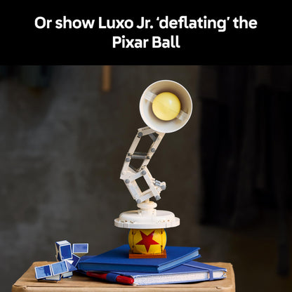 LEGO Ideas Disney Pixar Luxo Jr. Lamp Building Set for Adults - Movie Memorabilia Model with Hidden Film References - Home Office Desk Decor - Collectible Gift Idea - 21357