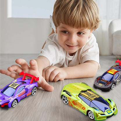 Set of 5 Hot Wheels Colour Reveal cars from TUBAWD, mini water-activated race cars with changing colors and street machine designs.