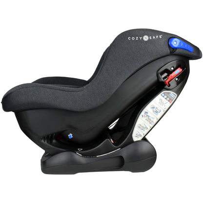 Cozy N Safe Fitzroy Group 0+1 Car Seat 0-18KG, Birth - 4 Years, 5 Point Harness, 4 Position Recline, Rear Facing from Birth to 13kg/ Forward Facing from 9kg to 18kg, Deep Padding - Graphite