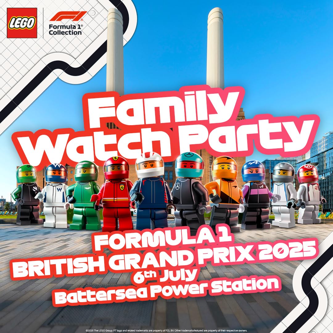 LEGO Speed Champions Aston Martin Aramco F1 AMR24 race car toy with a collectible Formula 1 driver minifigure.