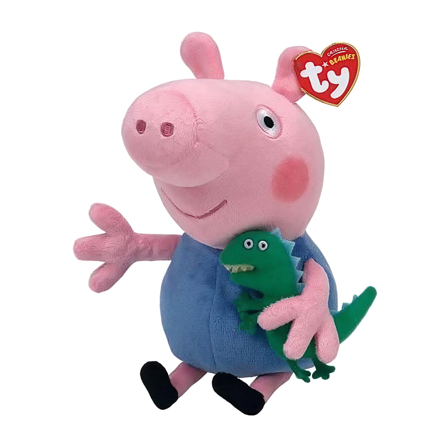 TY Peppa Pig George Beanie Baby 15 cm – Soft Plush Toy Teddy for Kids, Collectible Stuffed Animal Plushies Soft Toy Gift for Toddlers & Children