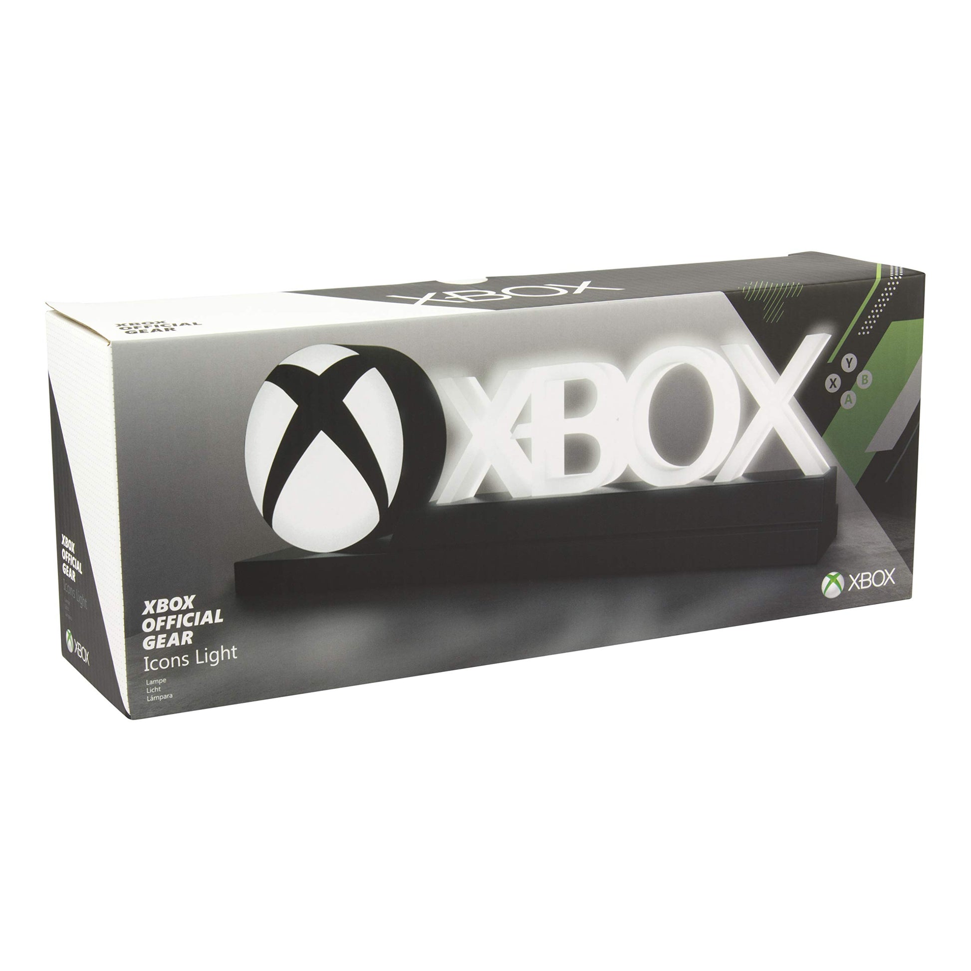 Paladone Xbox Icons Light with dynamic and standard lighting modes, gaming desk decor and gift for Xbox gamers