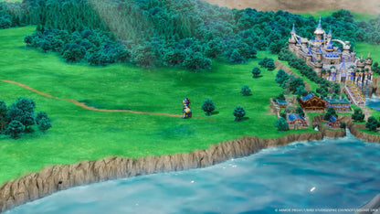 Square Enix Dragon Quest I & II HD-2D Remake for PS5 game cover featuring fantasy artwork and game title text.