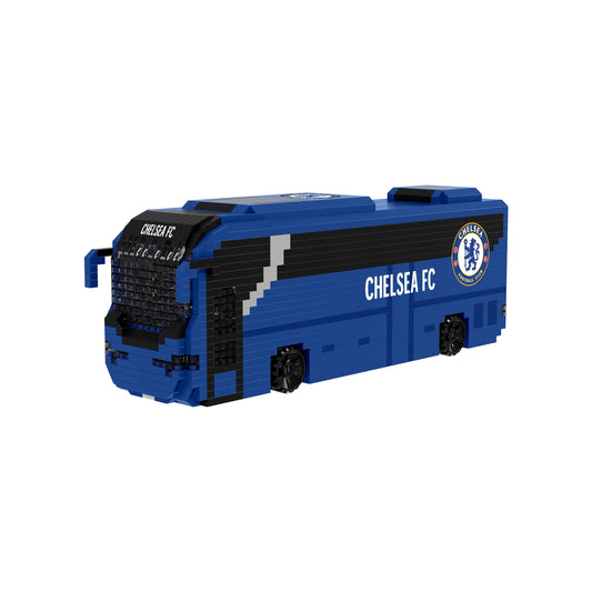 FOCO Officially Licensed Chelsea FC Football BRXLZ Bricks 3D Coach Toy Model - Premier League Construction Toy - 1347 Pieces - Ages 12+ - Sports Merchandise