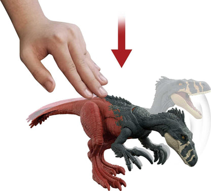Jurassic World Dominion Survival Instincts Dinosaur Toys, set of 4 Action Figures, Blue, Dilophosaurus and Roar Strikers Megaraptor and Pteranodon Figures  Amazon Exclusive