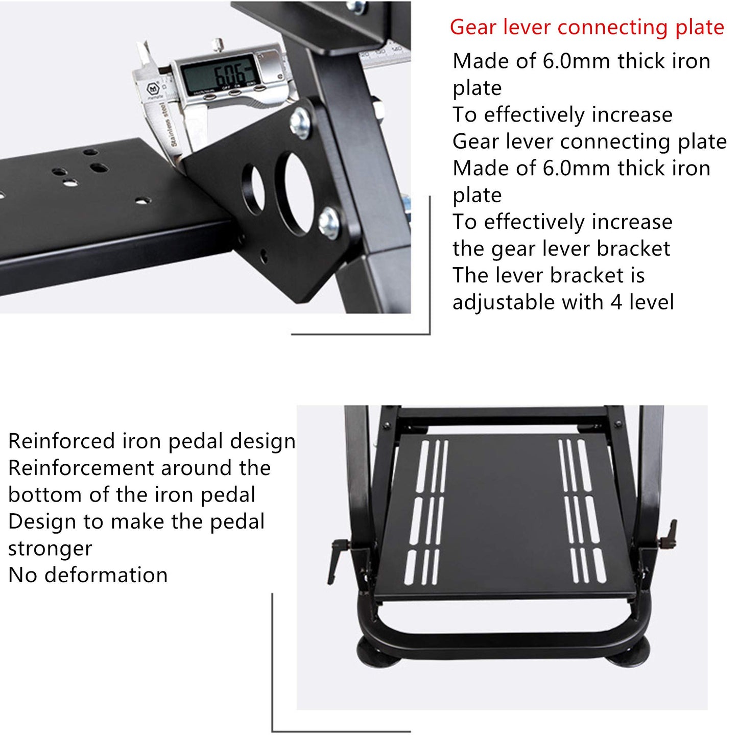 Cirearoa professional racing wheel stand for Logitech G25 G27 G29 G920 PS4 Xbox Fanatech driving simulator setup with T3PA TGT T300RS T500RS.