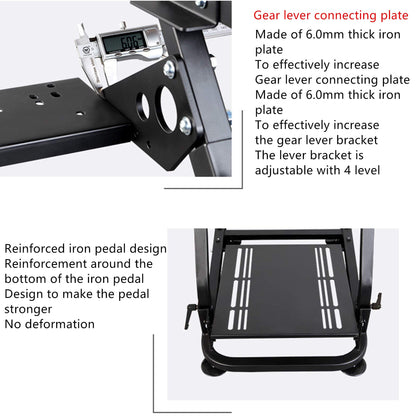 Cirearoa professional racing wheel stand for Logitech G25 G27 G29 G920 PS4 Xbox Fanatech driving simulator setup with T3PA TGT T300RS T500RS.