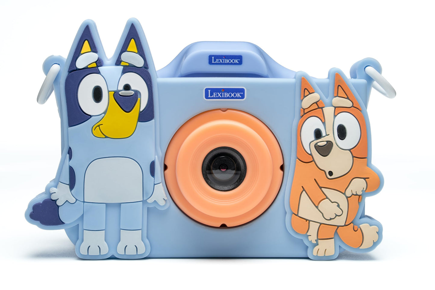 LEXIBOOK, Bluey 4-in-1 Kids' Camera with Protective Case, Photo, Video, MP3, and Game Functions, 15 Frames to Personalize Your Photos, Includes 8 GB Memory Card, DJ078BYLXB