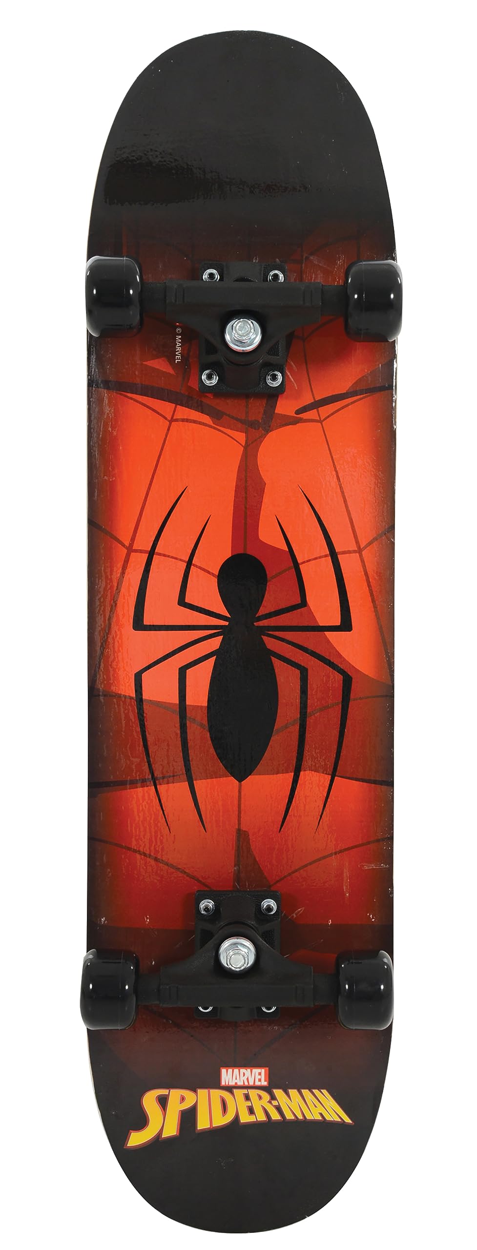 Spiderman Kids Beginners Skateboard | Officially Licensed Graphics Durable 7-Ply Deck Smooth PVC Wheels | Offering Enhanced Stability Balance and Coordination Development | Age 5+