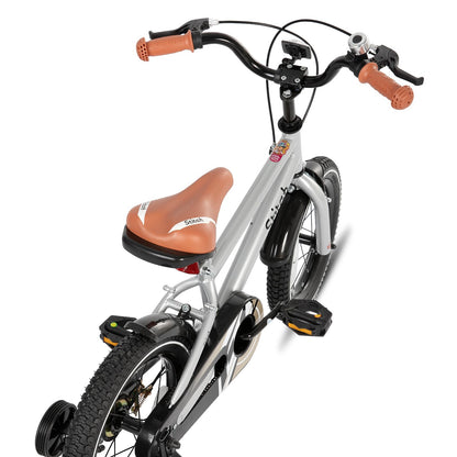 STITCH 14 Inch Kids Bike for 3-5 Ages Boys, 14" Wheels Bike for Boys With Stabilisers, Silve