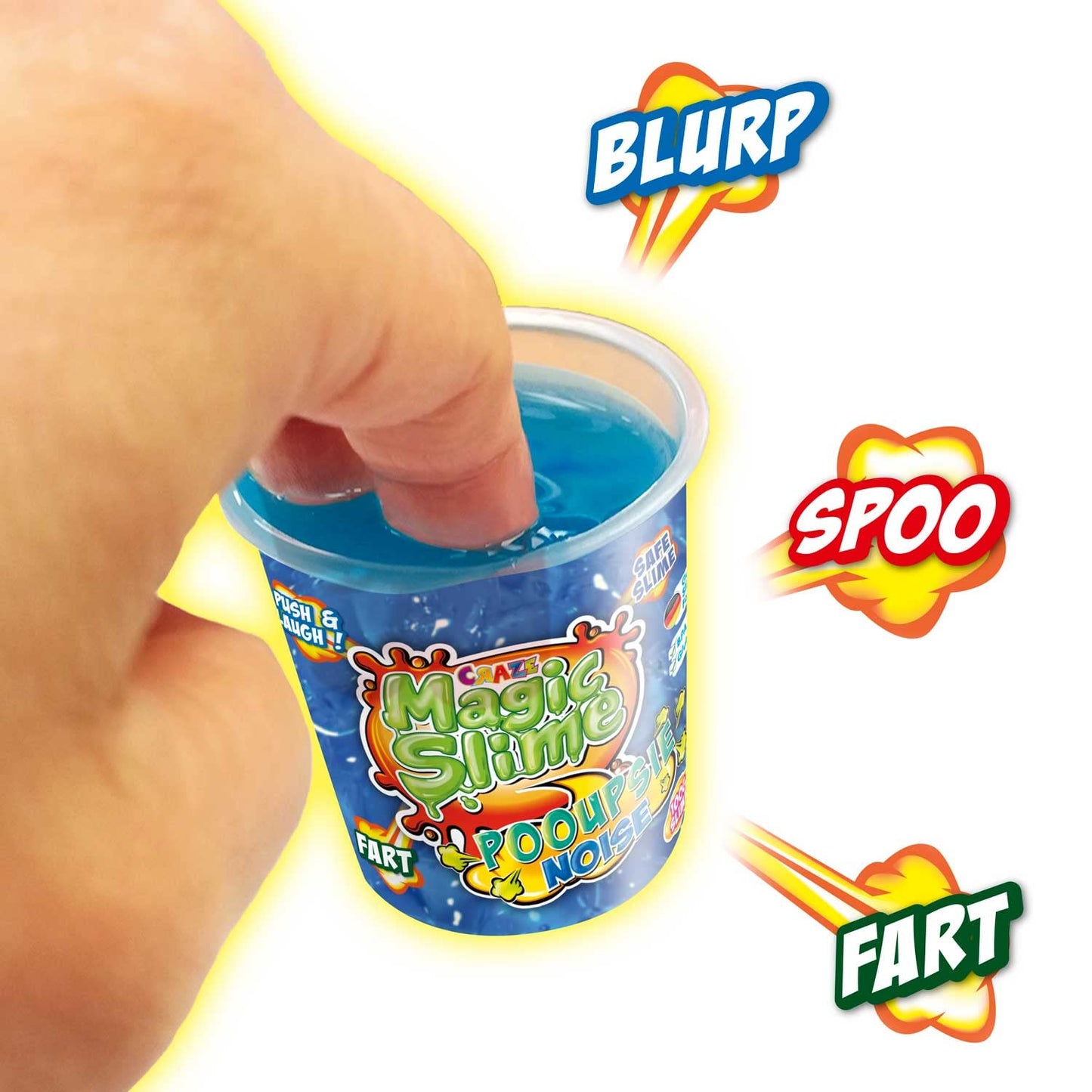 Craze Magic Slime Pooupsie Noise 3 Pack with colorful, squishy slime toys for kids ages 3+ in playful, dough-like textures