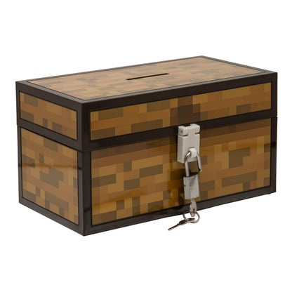 Minecraft Officially Licensed Chest Money Box, Gaming Room Decor and Merchandise for Boys and Girls, Piggybank Gift Accessory for Playroom and Bedroom | Paladone