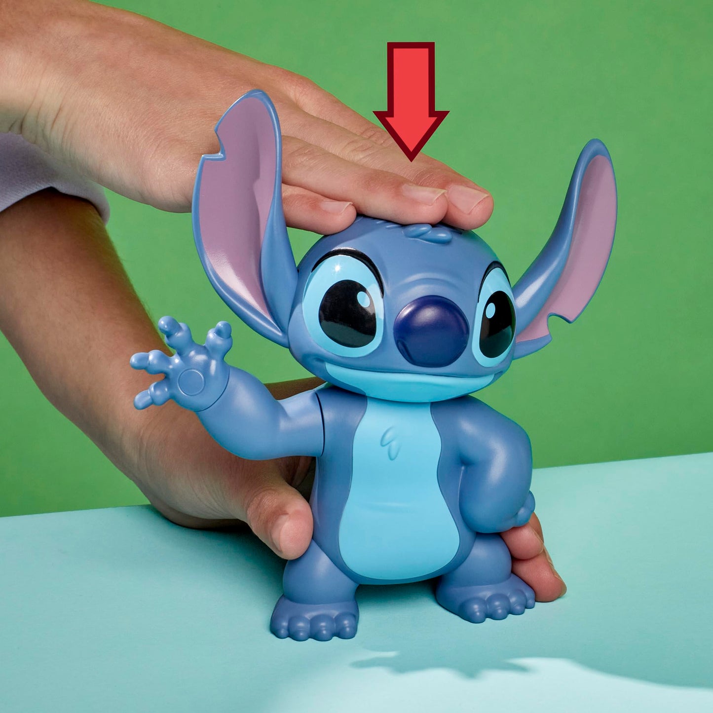 Hasbro Gaming Bop It! Disney Stitch electronic interactive game with voice, fast-paced family and party game for kids and adults.