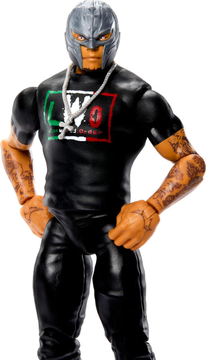 Mattel WWE Rey Mysterio Action Figure, Main Event Series #162, 6-inch Collectible Superstar with 104 Articulation Points & Life-Like Look, JHH94
