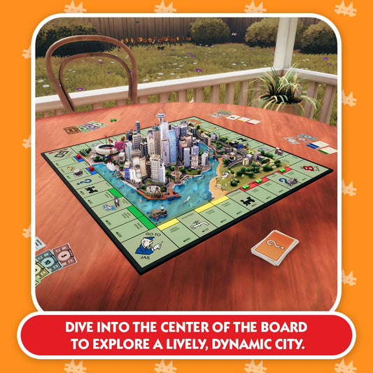 Nintendo Switch Monopoly 2024 game by Ubisoft featuring colorful game board and game pieces for family fun.