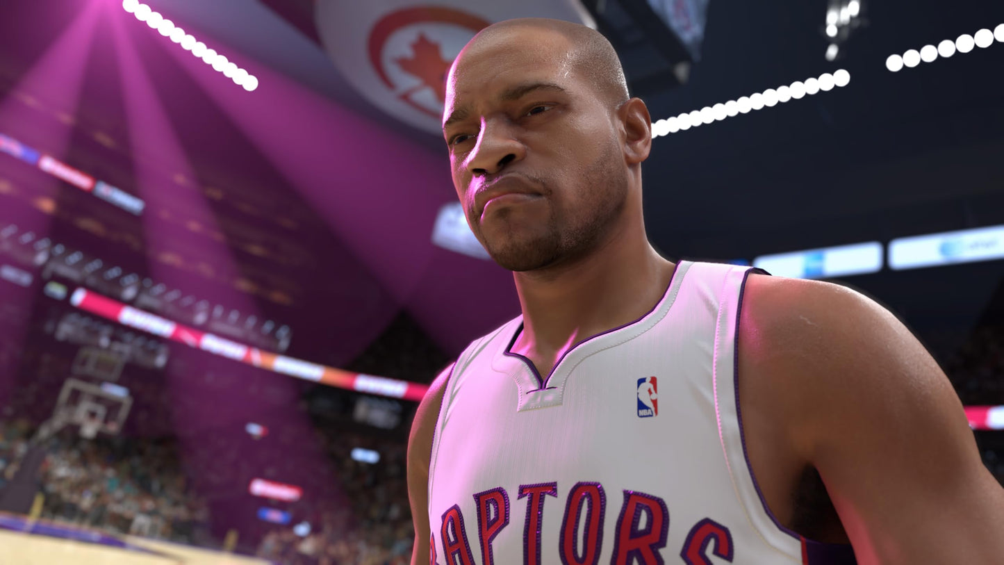 NBA 2K25 PS5 Standard Edition video game case by 2K, featuring basketball-themed cover art for the PlayStation 5 console.