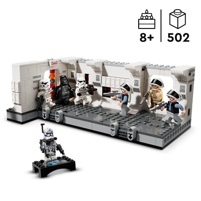 LEGO Star Wars Boarding the Tantive IV set with door blast function and 7 minifigures, including Darth Vader and ARC Trooper Fives.