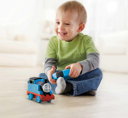 Thomas & Friends Fisher-Price My First Thomas & Friends R/C Thomas, battery-powered remote-controlled train engine with character phrases for toddlers, GPV86