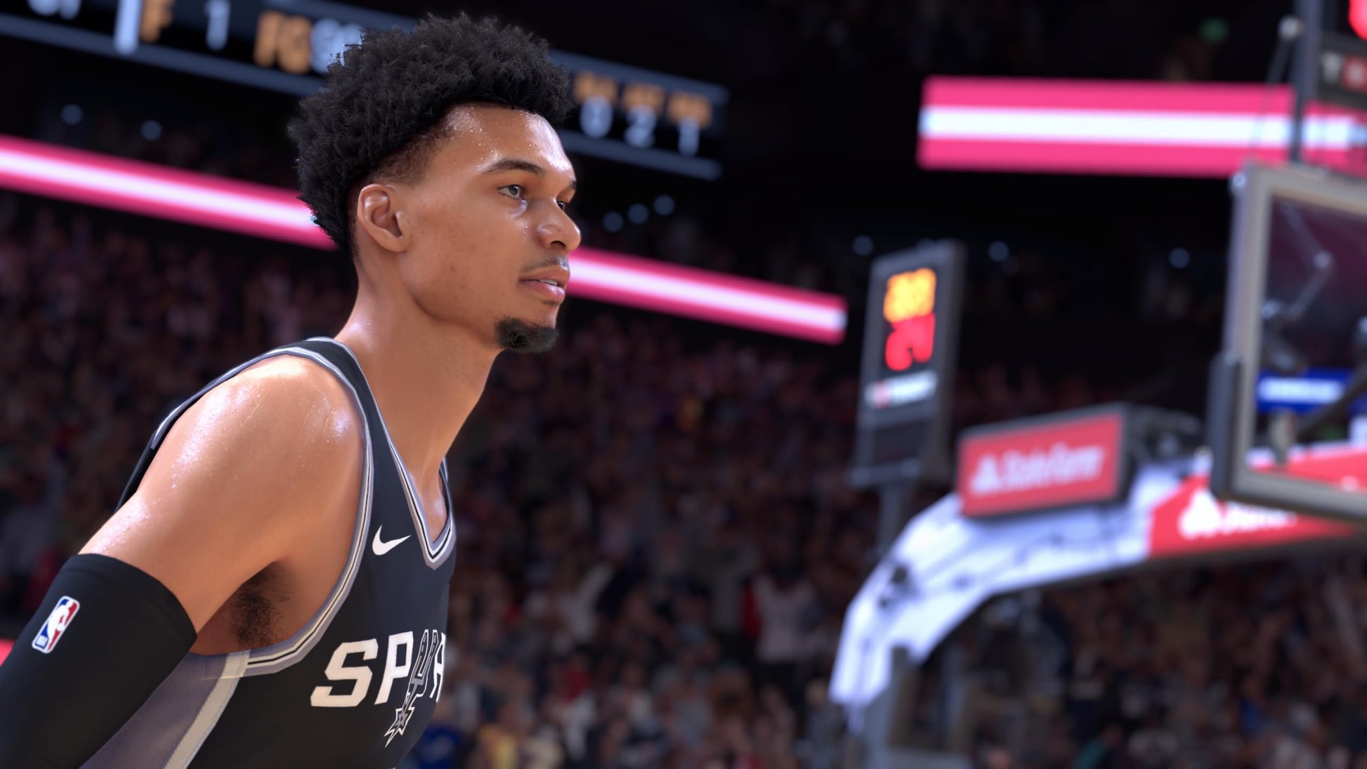 NBA 2K25 PS5 Standard Edition game case with cover art featuring basketball players and the 2K logo.