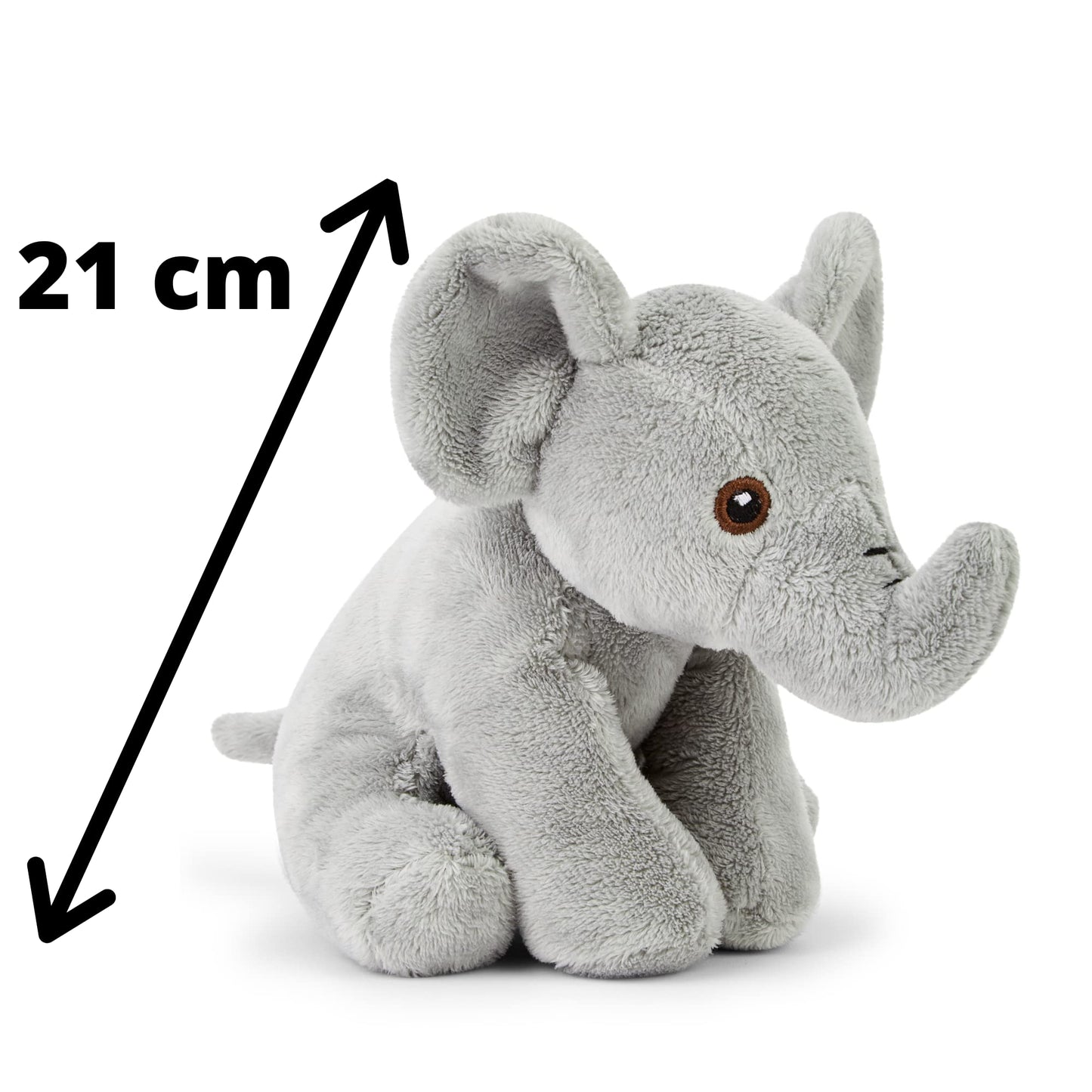 Zappi Co 100% Recycled Plush Elephant Plush Toy (13-15cm) Stuffed Soft Cuddly animals Collection For New Born Child Tiktok featured