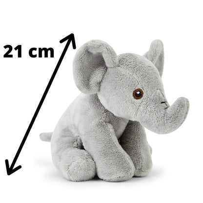 Zappi Co 100% Recycled Plush Elephant Plush Toy (13-15cm) Stuffed Soft Cuddly animals Collection For New Born Child Tiktok featured