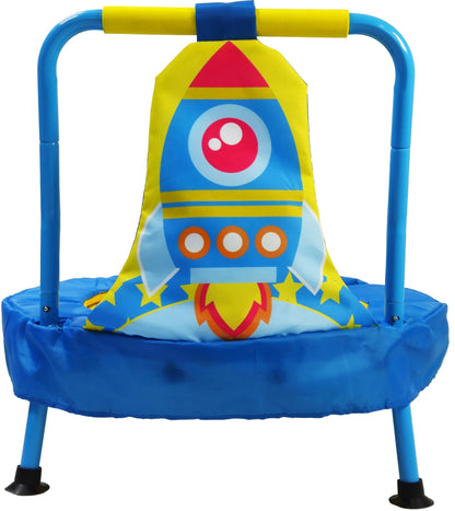 CZCPARY Toodler Trampoline for Kids,Children's Trampoline with Handles,Suitable as Birthday Gift or Festive Present for Boys and Girls,Blue