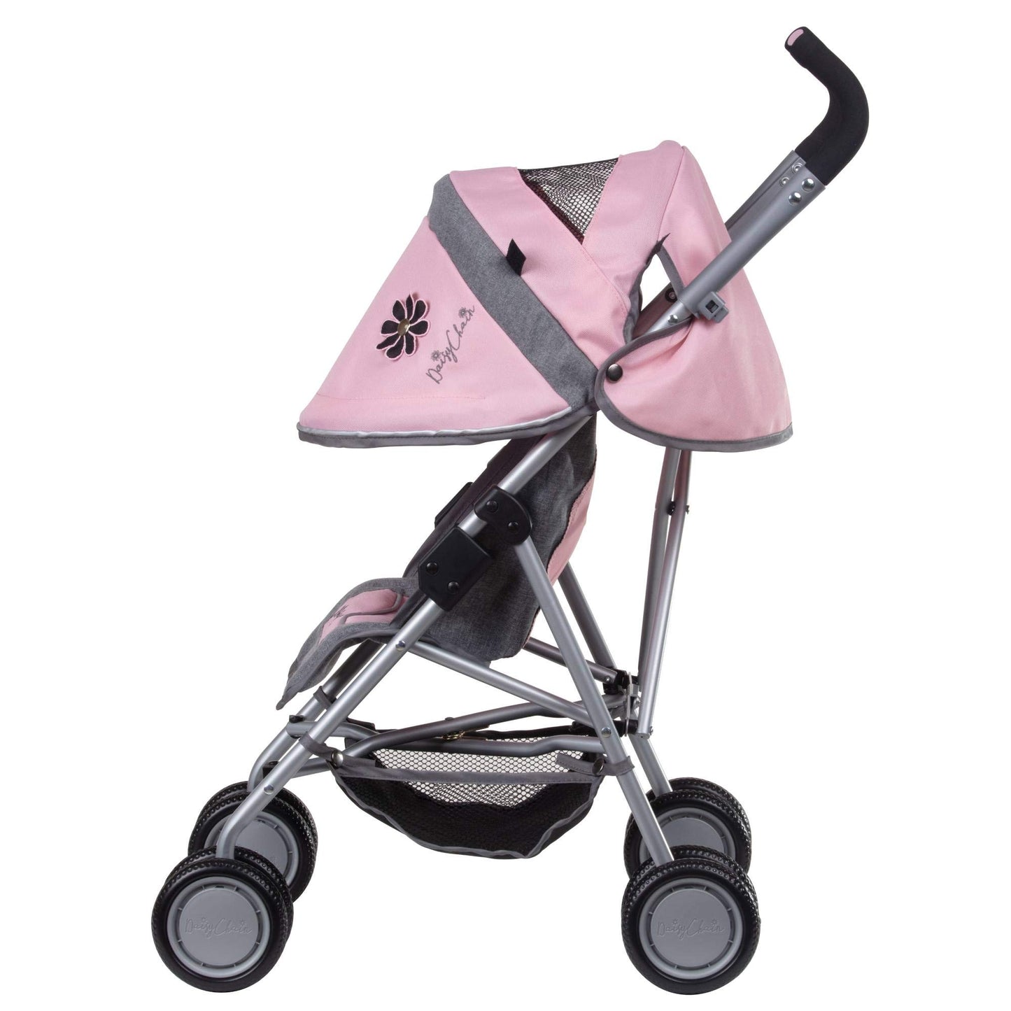 Daisy Chain Zipp Max Dolls Pushchair – Adjustable handles from 76-82cm. For children of 4, 5, 6, 7, 8 or 9 years. (Classic Pink)
