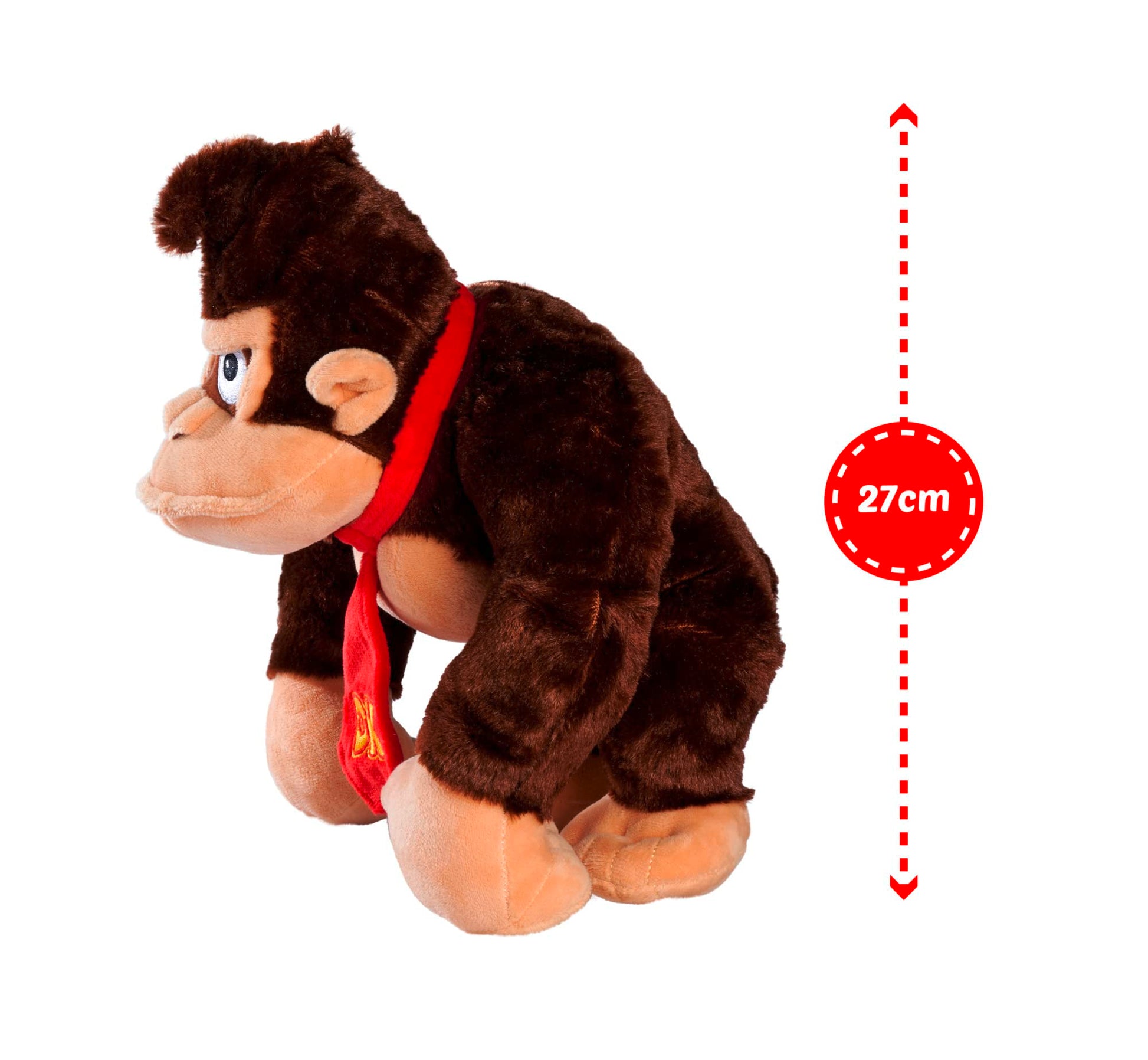 Simba official Nintendo Super Mario Donkey Kong plush toy, 30cm soft and cuddly for kids and fans.
