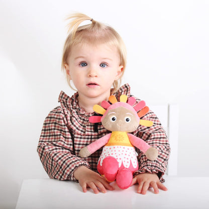 In the Night Garden Cuddly Soft Toy CBeebies Upsy Daisy Softie 30cm for Babies Toddlers 0-3 Suitable from Birth Colourful Comforting Cuddly Toy, Pink, Ice
