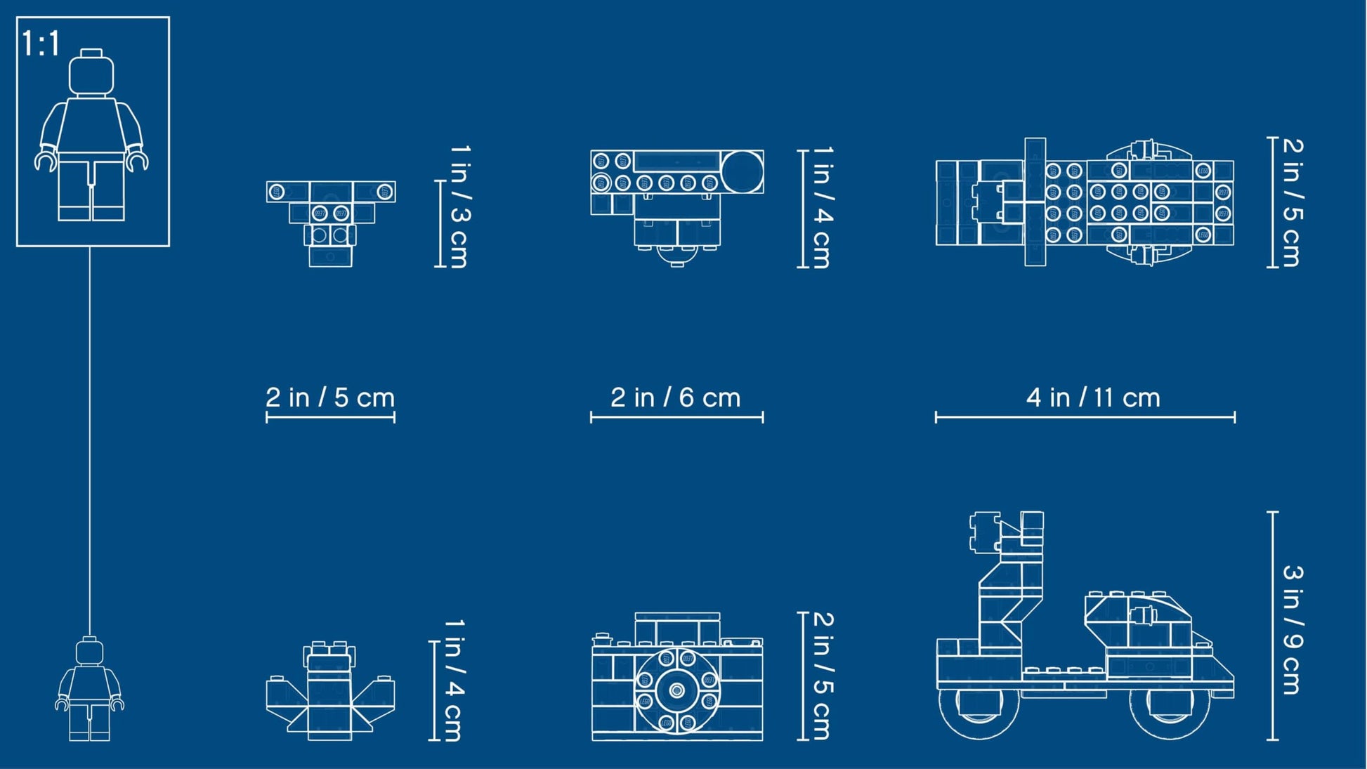 LEGO Classic Large Creative Brick Storage Box with assorted bricks, windows, doors, wheels, and a green baseplate.