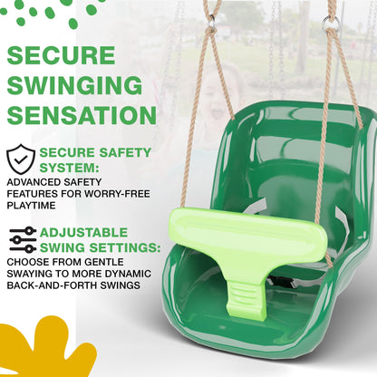 Deluxe Baby Swing Seat - with Secure Safety System
