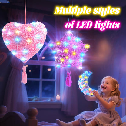 Hapikids Craft Kits for Kids, 3D String Art Kit Arts and Crafts for Kids Toy Age 9 10 11 Year Old Girls Birthday Presents for 6 7 8 9 Year Olds Boys Toy Age 8 9 10 Christmas Xmas Gifts DIY Girl
