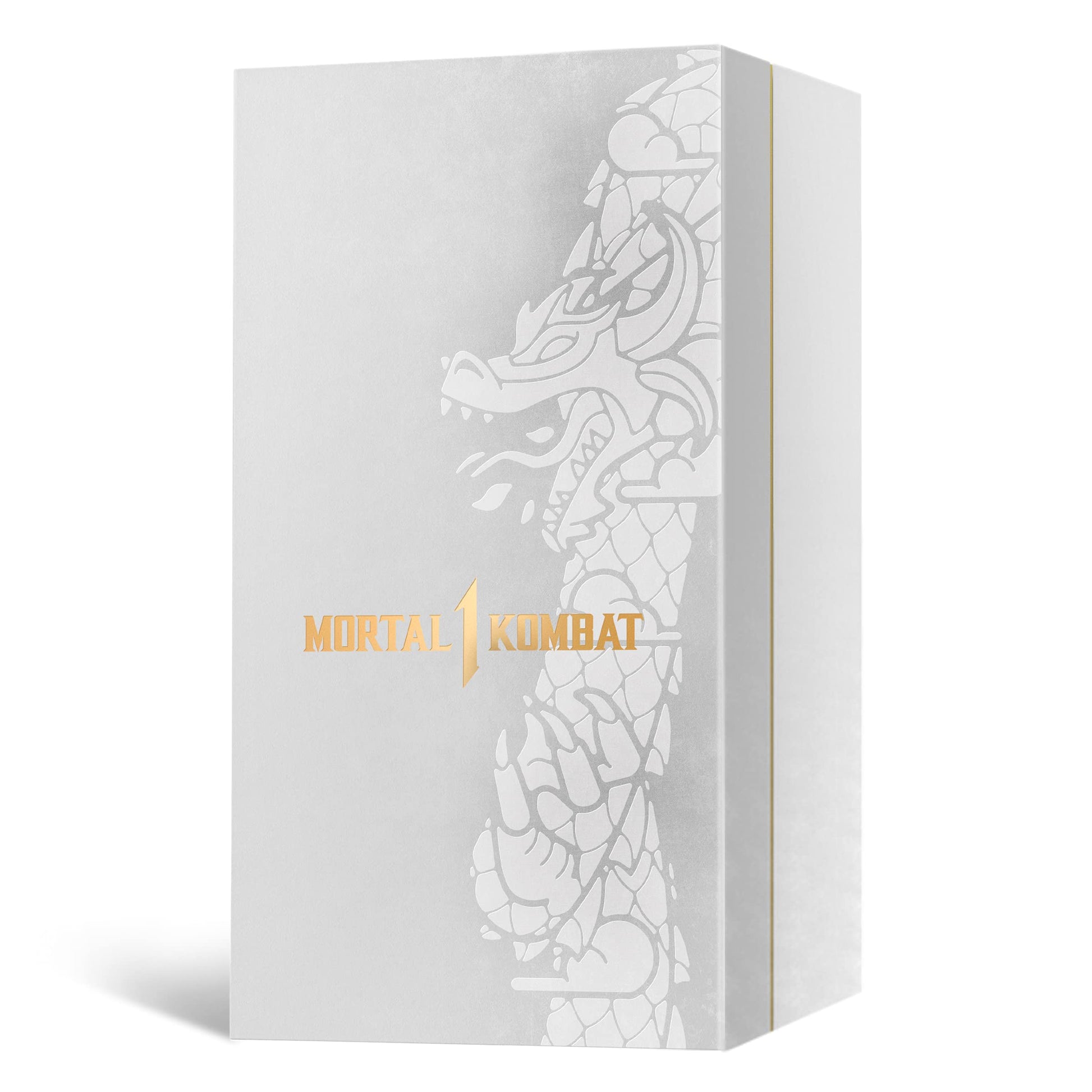 Mortal Kombat 1 Kollector's Edition Xbox Series X game case with artwork and packaging, featuring Warner Bros branding.