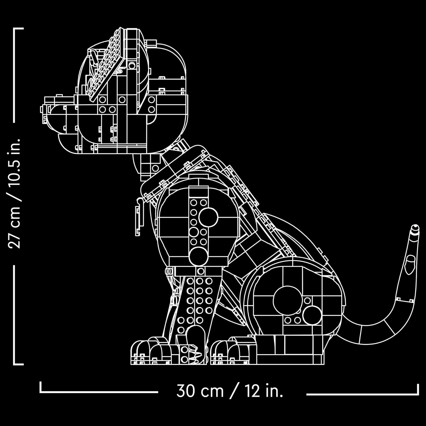 LEGO | Disney 101 Dalmatians Puppy Figure - Customisable Building Set for Adults - Transforms Into 1 of 6 Cute Dogs with a Rotating Head and Tail - DIY Home Decor - Gift Idea for Fans - 43269