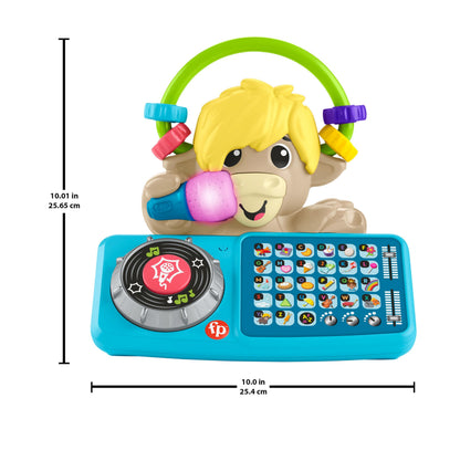 Fisher-Price Baby Learning Toy Link Squad A to Z Yak with interactive music and lights for children 9+ months.