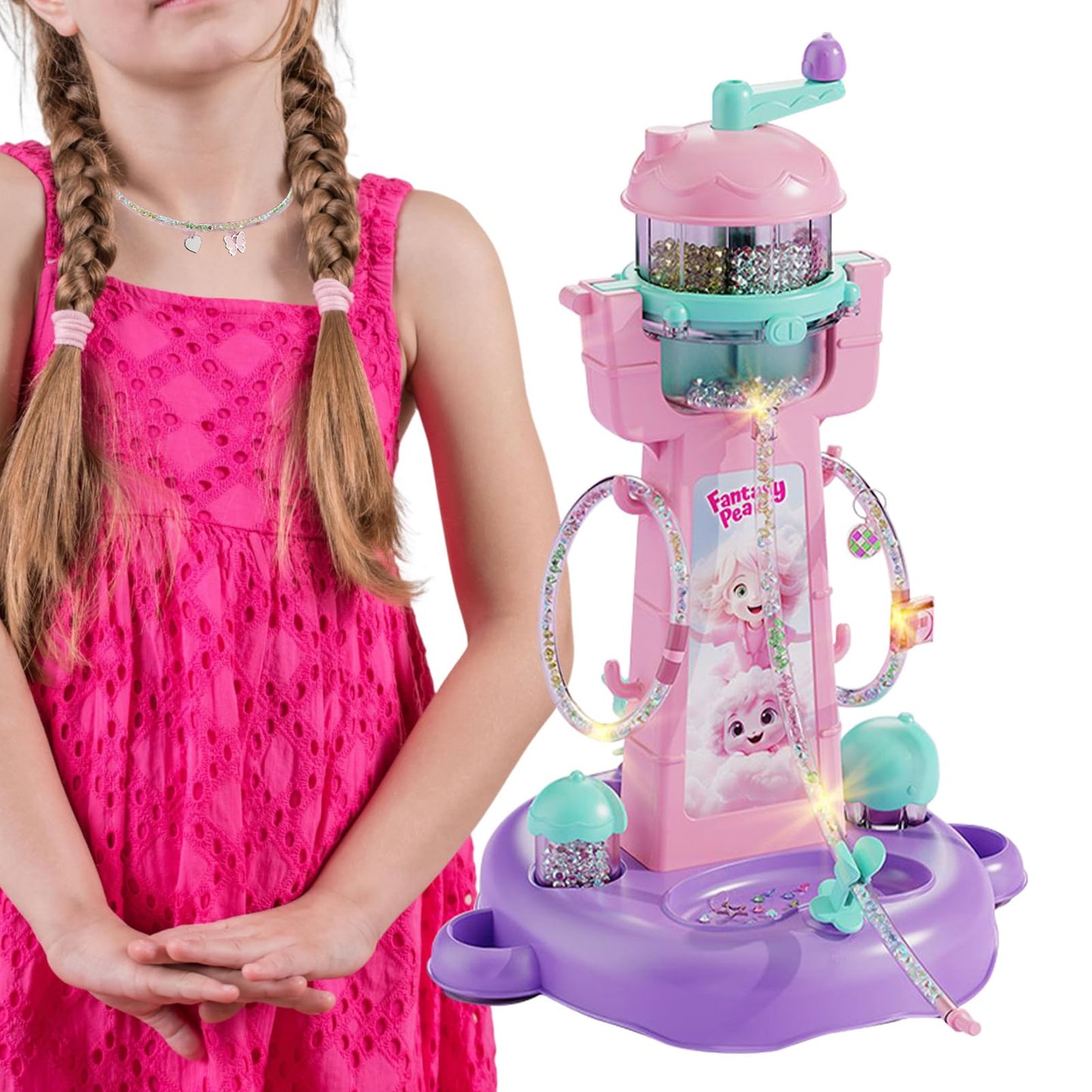Penlimly Bracelet Maker - Bead Jewelry Making Kit,Machine Jewelry Toy Handmade Crafts for Kids Girl 3 Years Old + Birthday Teen Christmas Stocking Stuffers Children