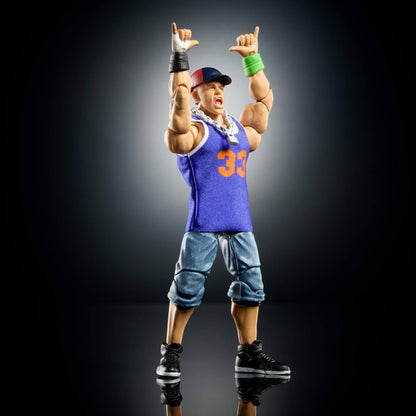 Mattel WWE Ultimate Edition John Cena 6-inch Action Figure & Accessories Set, 10+ Pieces Include Swappable Heads & Hands, JCX42