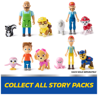 PAW Patrol Rubble & Mr. Porter Figure Pack with Skunk Toy Figure, Kids Toys for Boys and Girls Ages 3 and Up