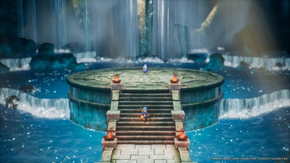 Square Enix Dragon Quest I & II HD-2D remake game for Nintendo Switch, featuring colorful fantasy characters and game artwork.