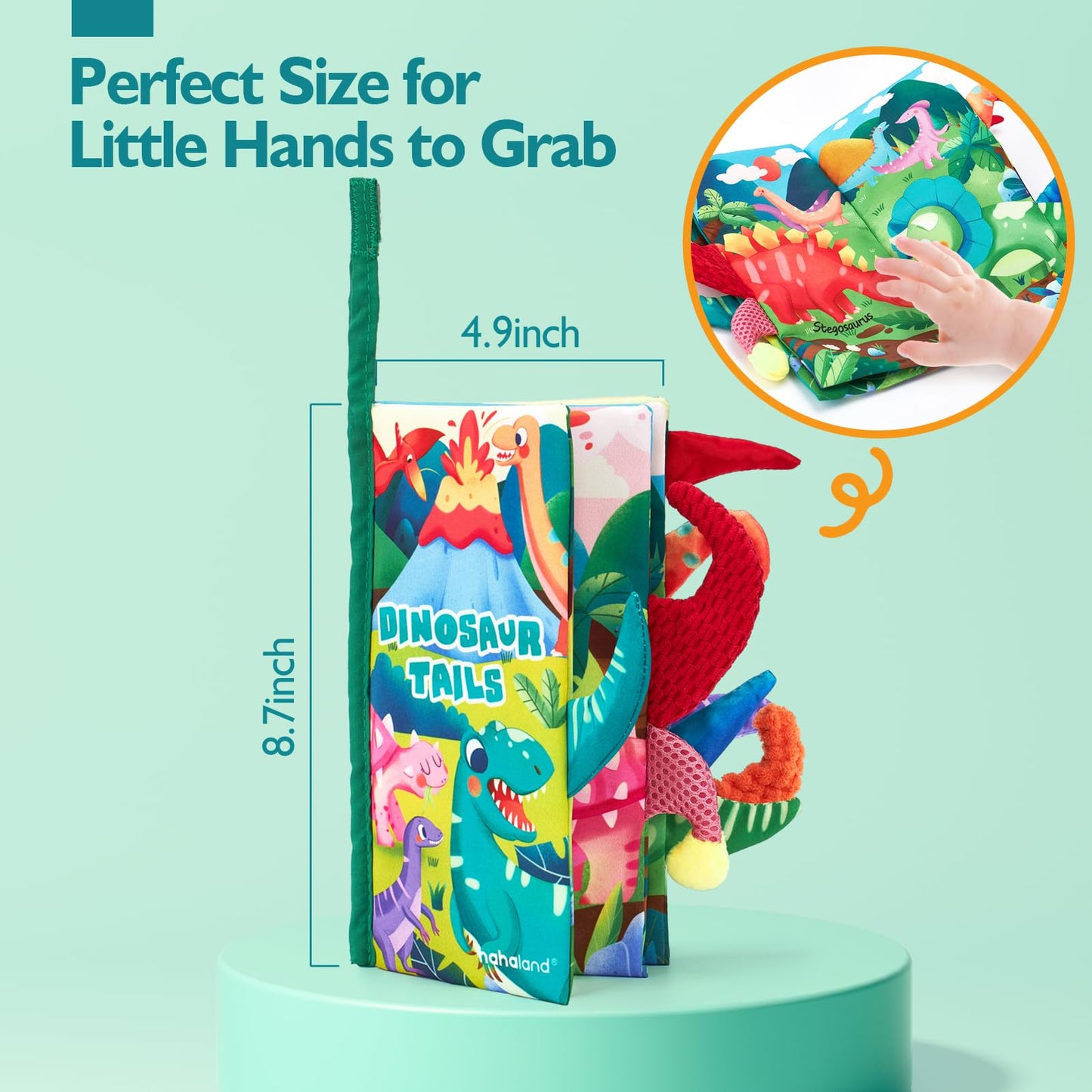 hahaland Baby Books 0-6 Months，Infant Tummy Time Toys High Contrast Sensory Baby Toys 6 to 12 Months Touch Feel Book Gift Christmas Stocking Stuffers for Boys Girls 0-3 Months Book Early Learning