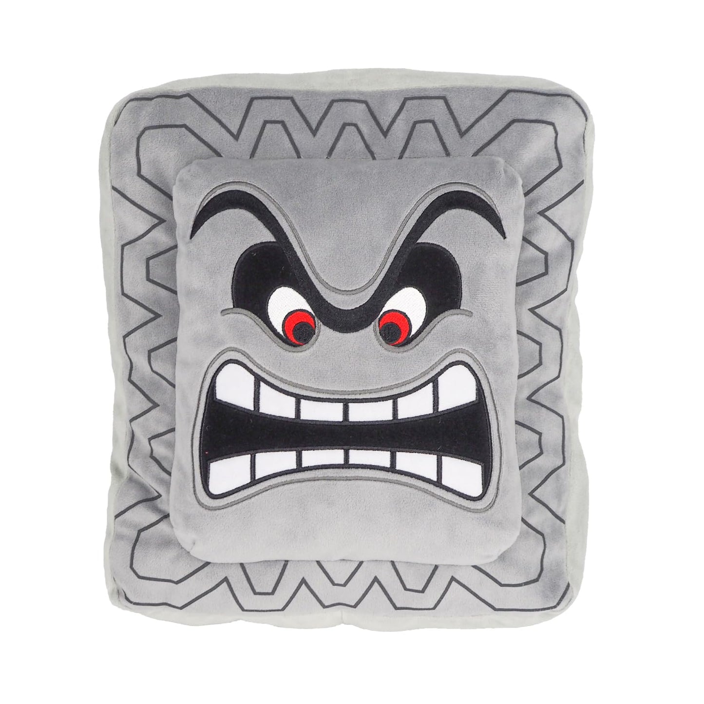 Nintendo Together+ - Super Mario Plush Toy - Thwomp 37 cm, Grey