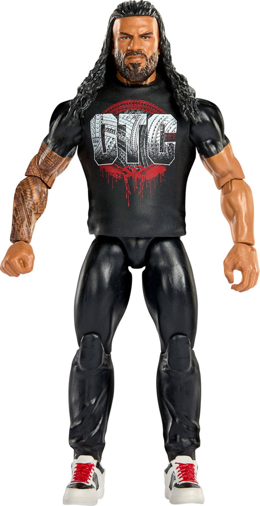 Mattel WWE Roman Reigns Action Figure, Main Event Series #160, 6-inch Collectible Superstar with 14 Articulation Points & Life-Like Look, JHH82