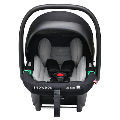 Cozy N Safe Snowdon i-Size Child Car Seat Carrier with ISOFix Base and Support Leg, 3 -Point Harness, Adjustable Headrest, Suitable from 40cm to 85cm (up to 15kg), New ECE R129 i-Size Compliant