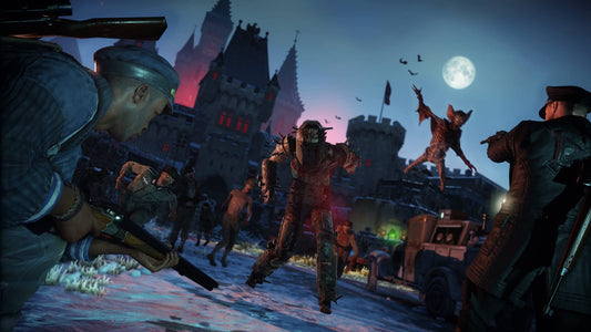 Nintendo Switch game case for Zombie Army 4: Dead War by Fireshine Games, featuring zombie soldiers and action-packed artwork.