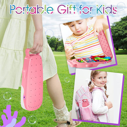 Bracelet Making Kit for Girls, Whale Shaped Jewellery Making Kit Crafts for Girls Ages 6-12, DIY Bracelet String Travel Rewarding Activity Set, 6 7 8 9 10 11 12 Years Old Girl Birthday Gift