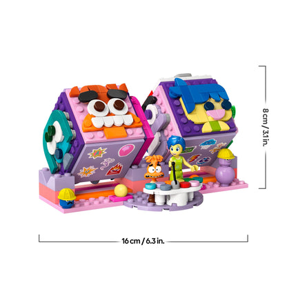 LEGO Disney Pixar Inside Out 2 Mood Cubes Playset, Building Toy for 9 Plus Year Old Girls & Boys, Includes Character Mini-Doll Figures from the Film, Fun Gift to Share Emotions like Joy 43248