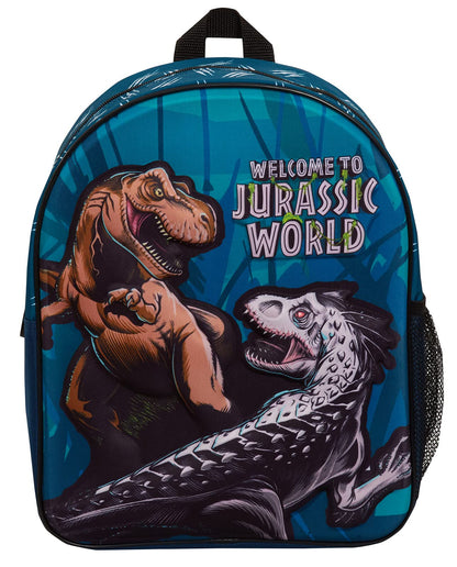 Jurassic World Bag Boys Backpack T-Rex Dinosaur Backpack for Kids Back to School Rucksack Lunch Bag