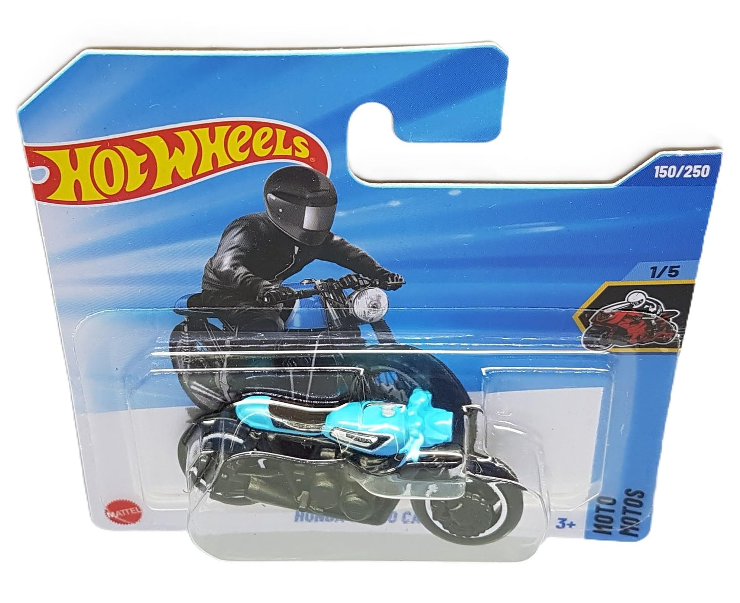Hot Wheels - Honda CB750 Café - HW Moto 1/5 - JBB79 - Short Card - Motorcycle - Light Blue - Mattel 2025 - Officially Licensed Honda Model - 1:64