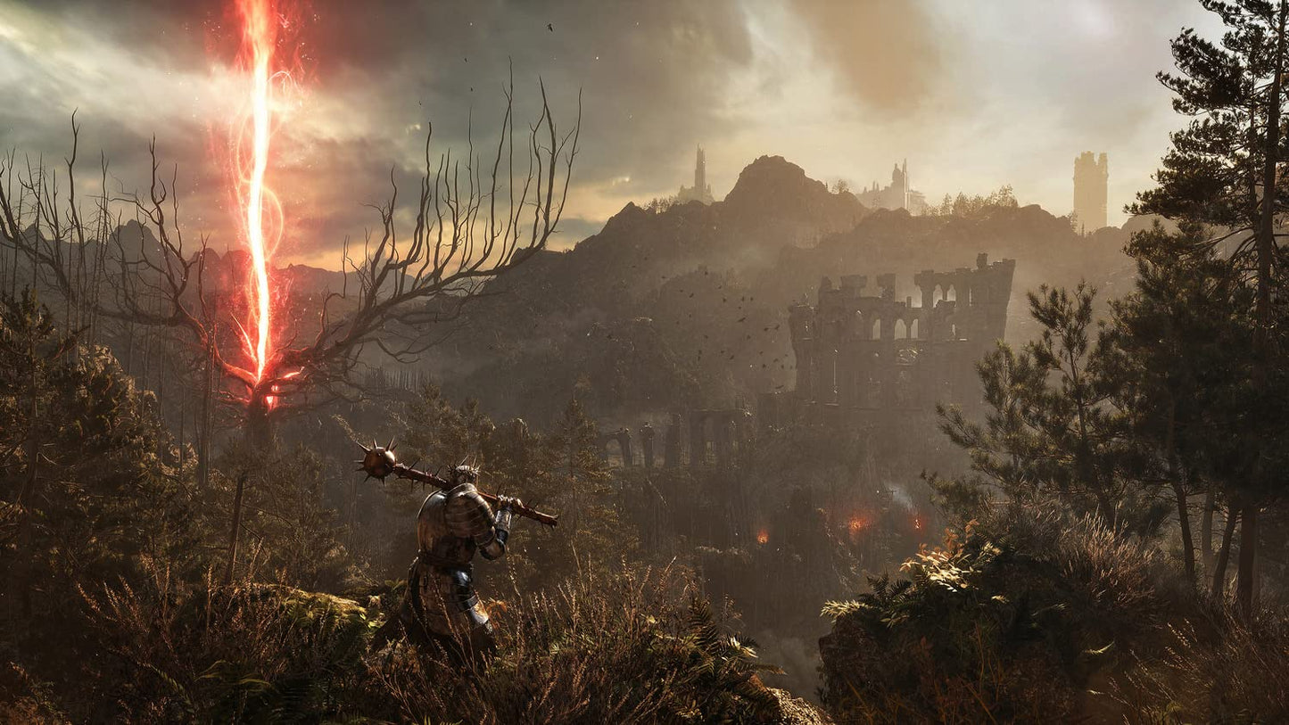 Xbox Series X game disc for Lords of the Fallen Deluxe Edition by CI Games, published by Warner Bros.